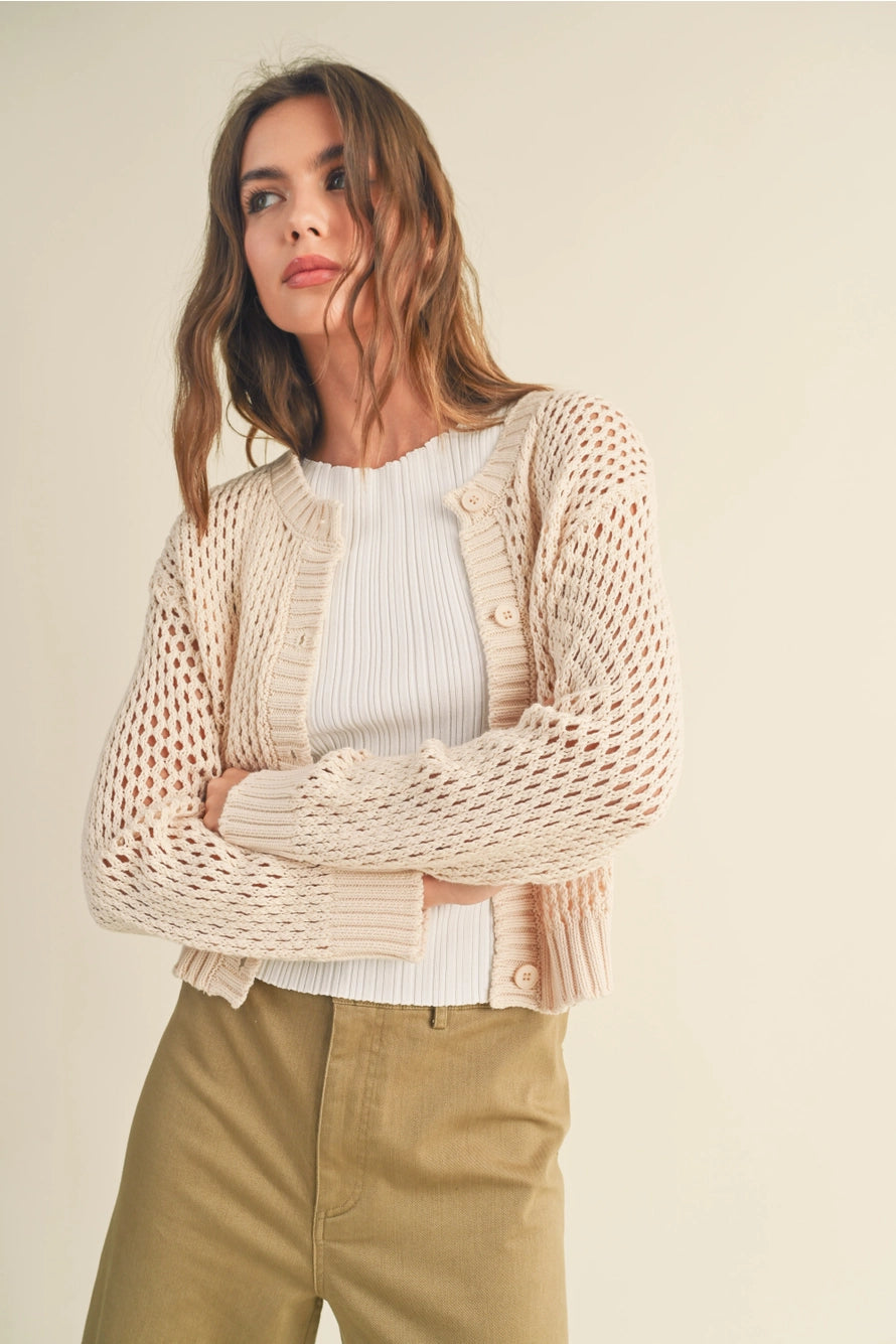 Jackie Crochet Cardigan