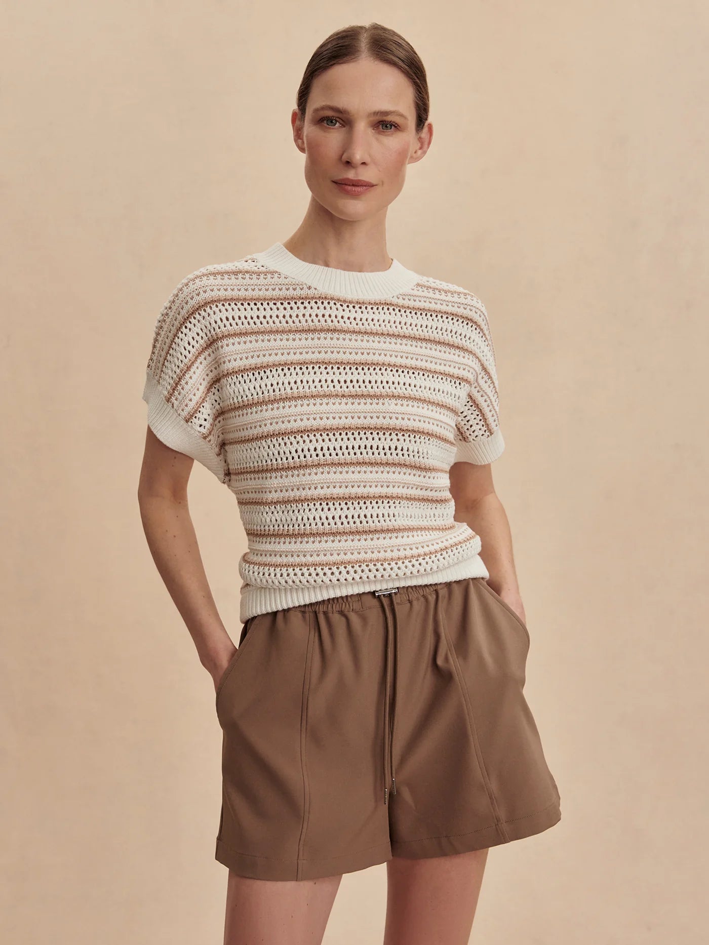 Varley Ciara Stripe Knit Top