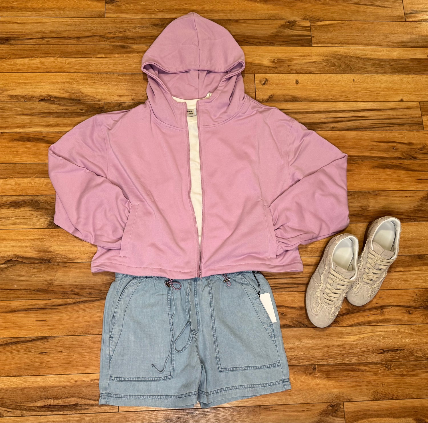 Ellie Full-Zip Drawstring Sweater