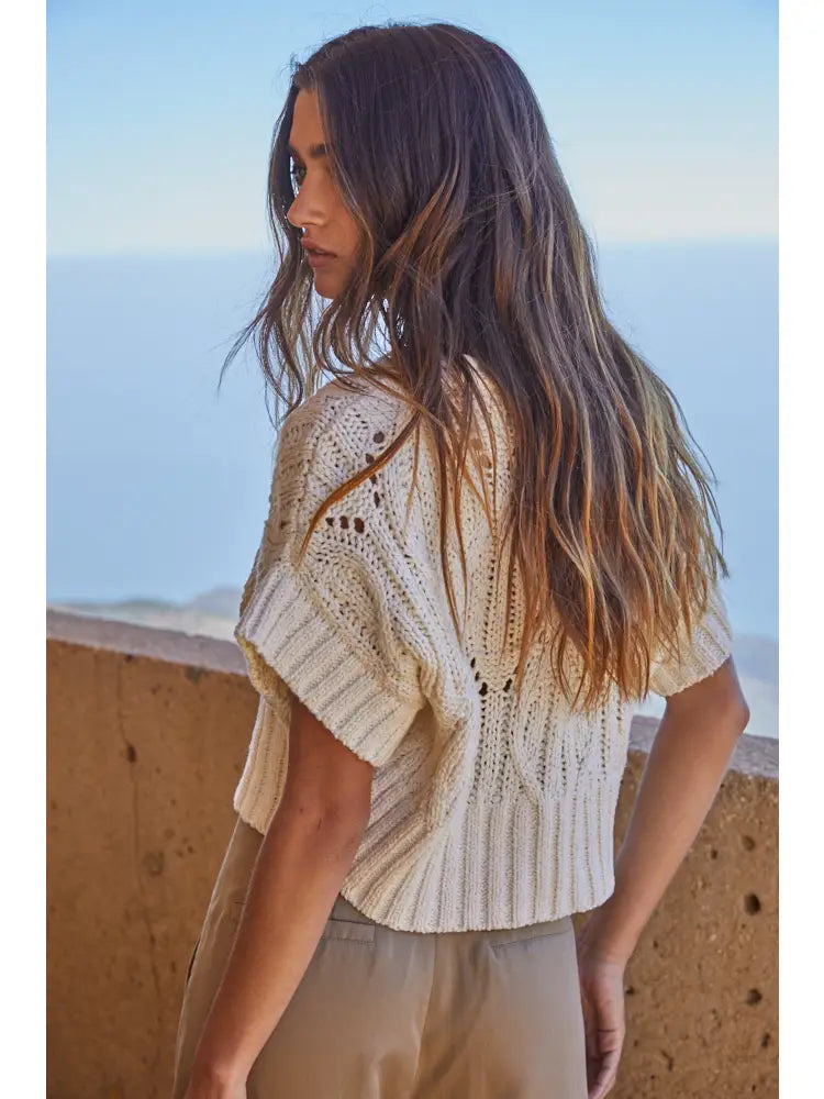 Nova Knit Crochet Sweater