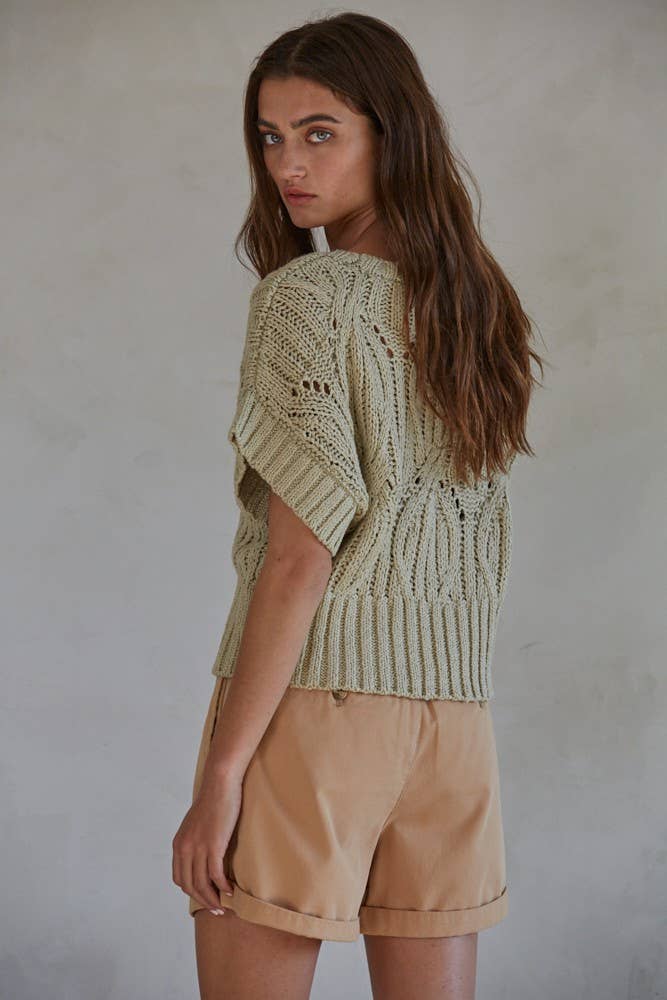 Nova Knit Crochet Sweater