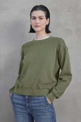 Velvet Ynez Organic Fleece Pullover - Army