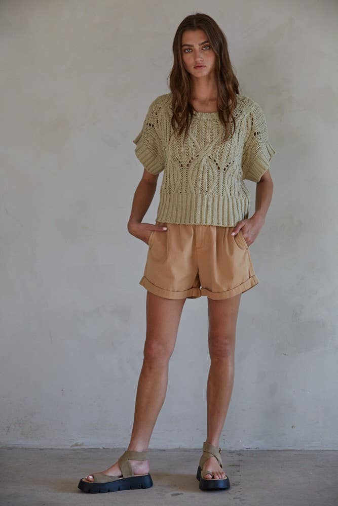 Nova Knit Crochet Sweater