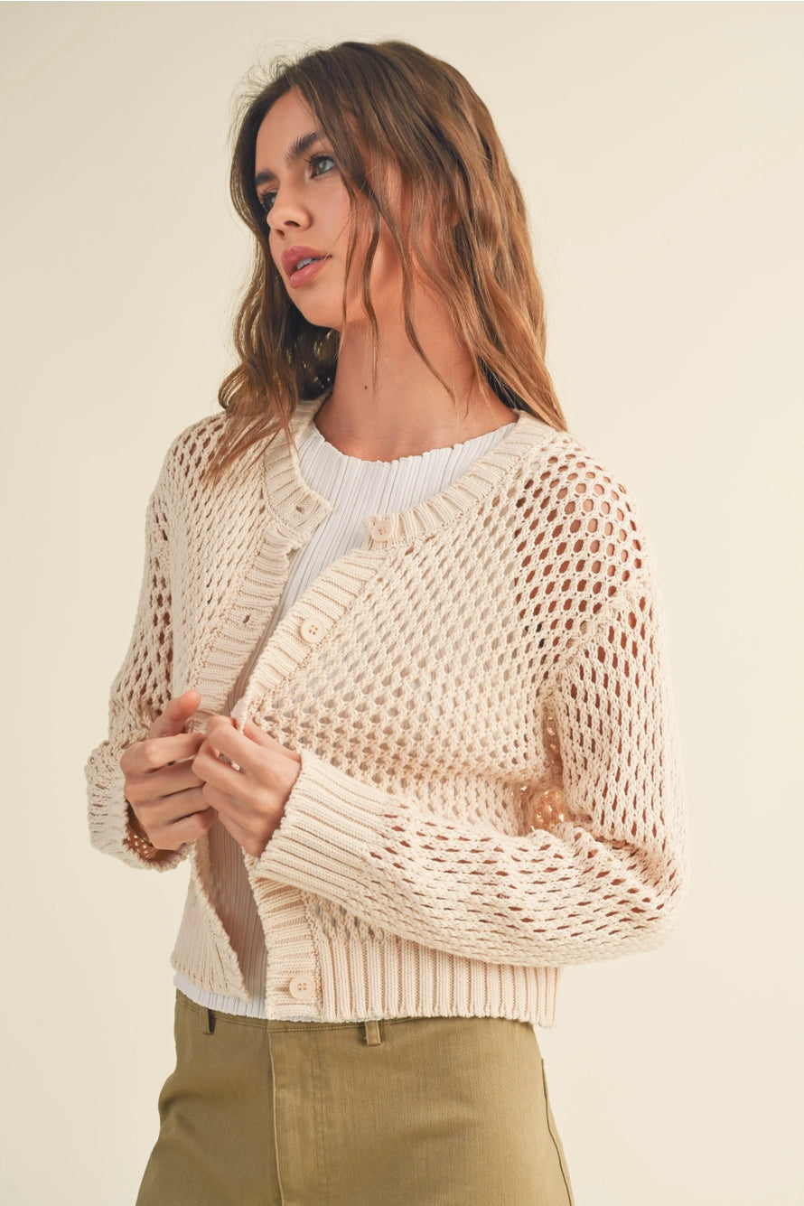 Jackie Crochet Cardigan