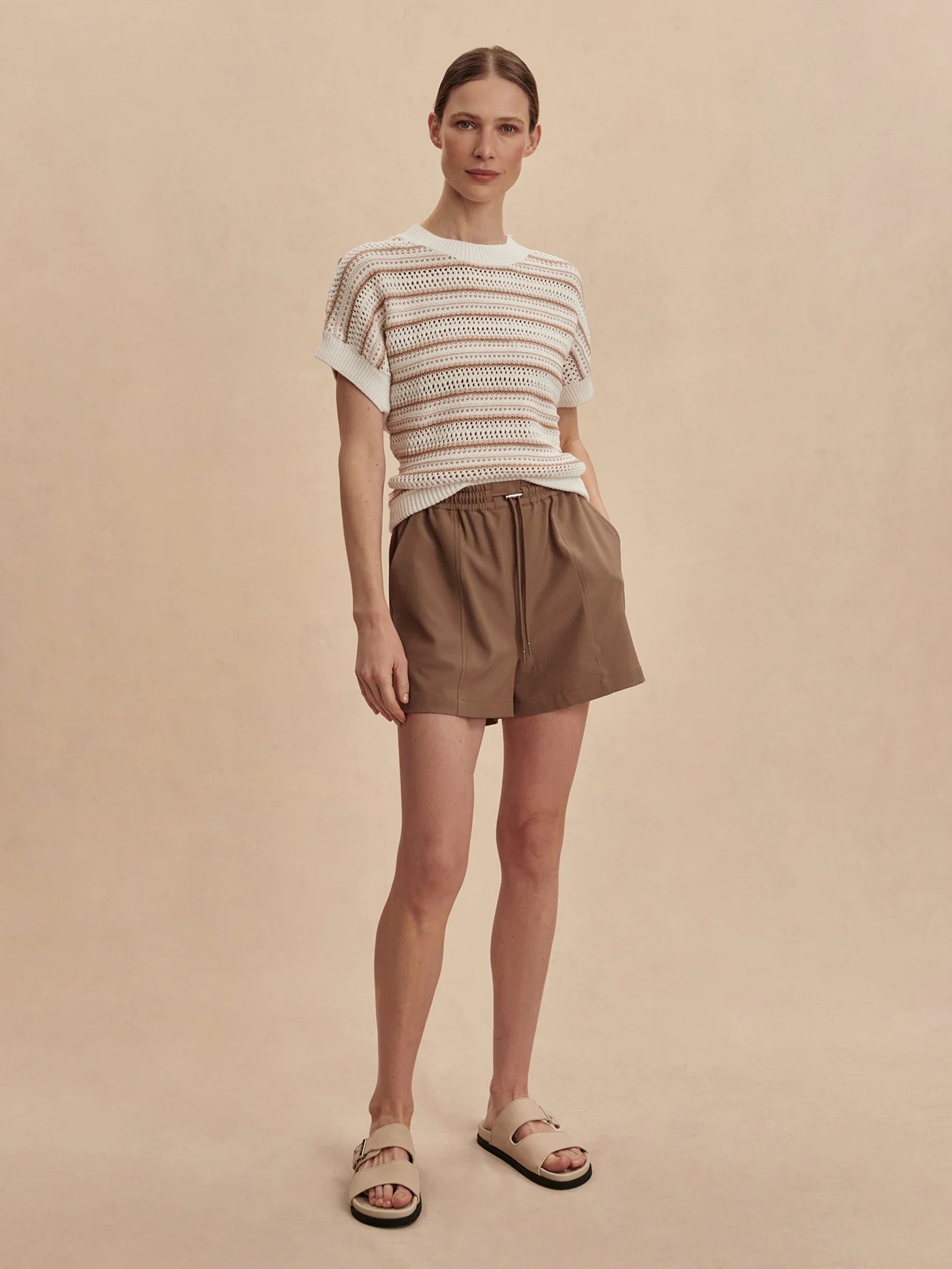Varley Ciara Stripe Knit Top