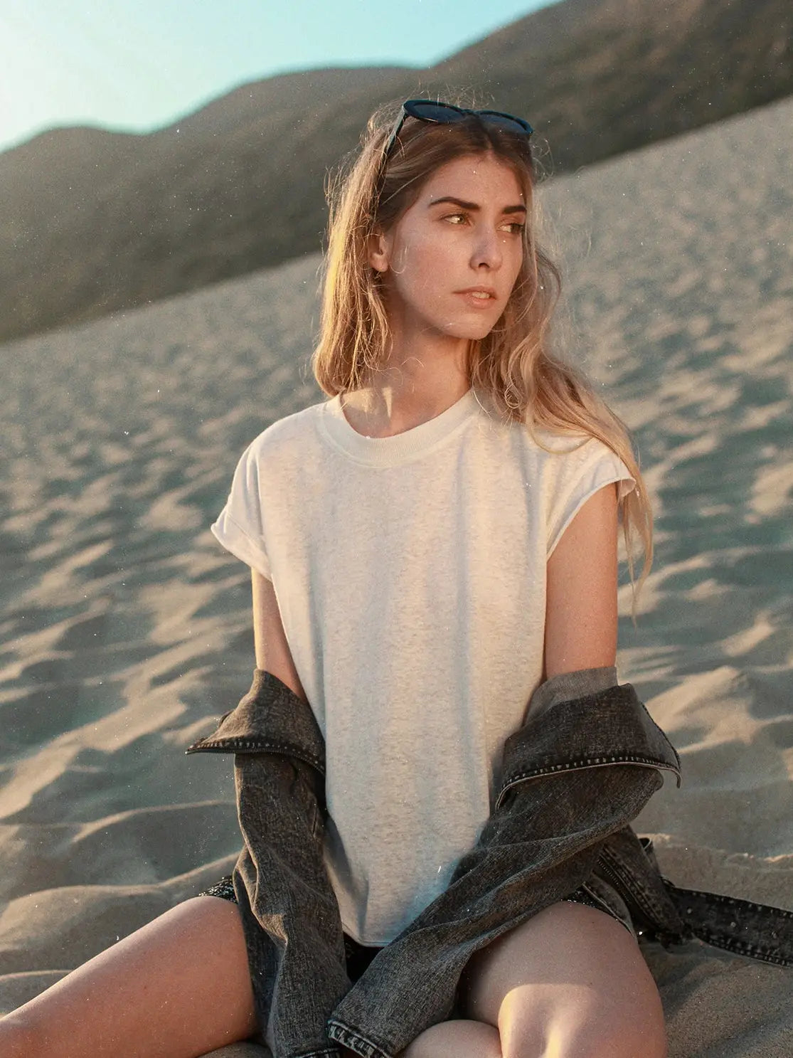 Taylor Raw Edge Linen Tee