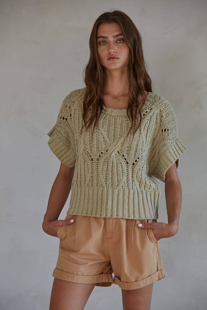Nova Knit Crochet Sweater