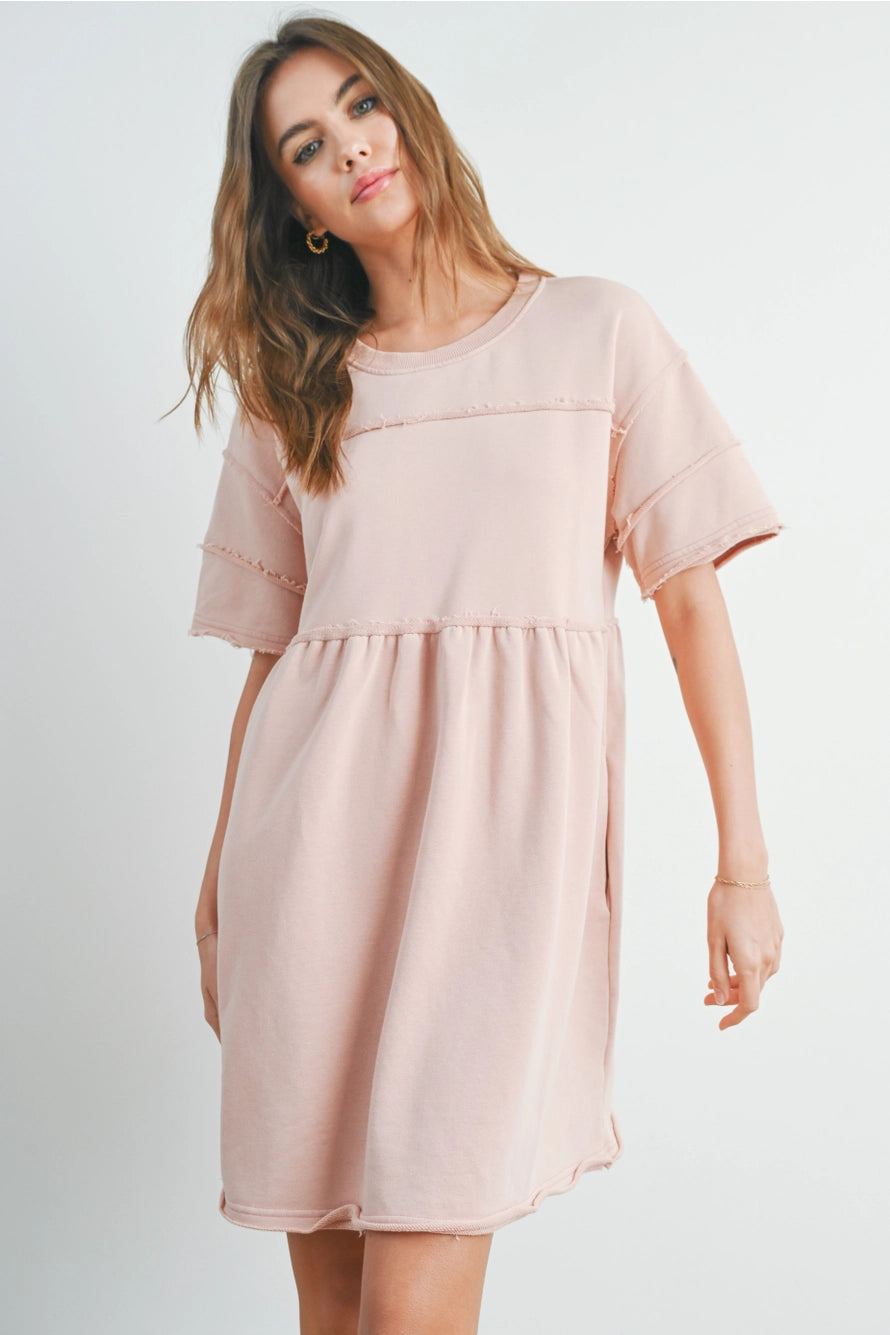 Lola French Terry Short Sleeve Dress
