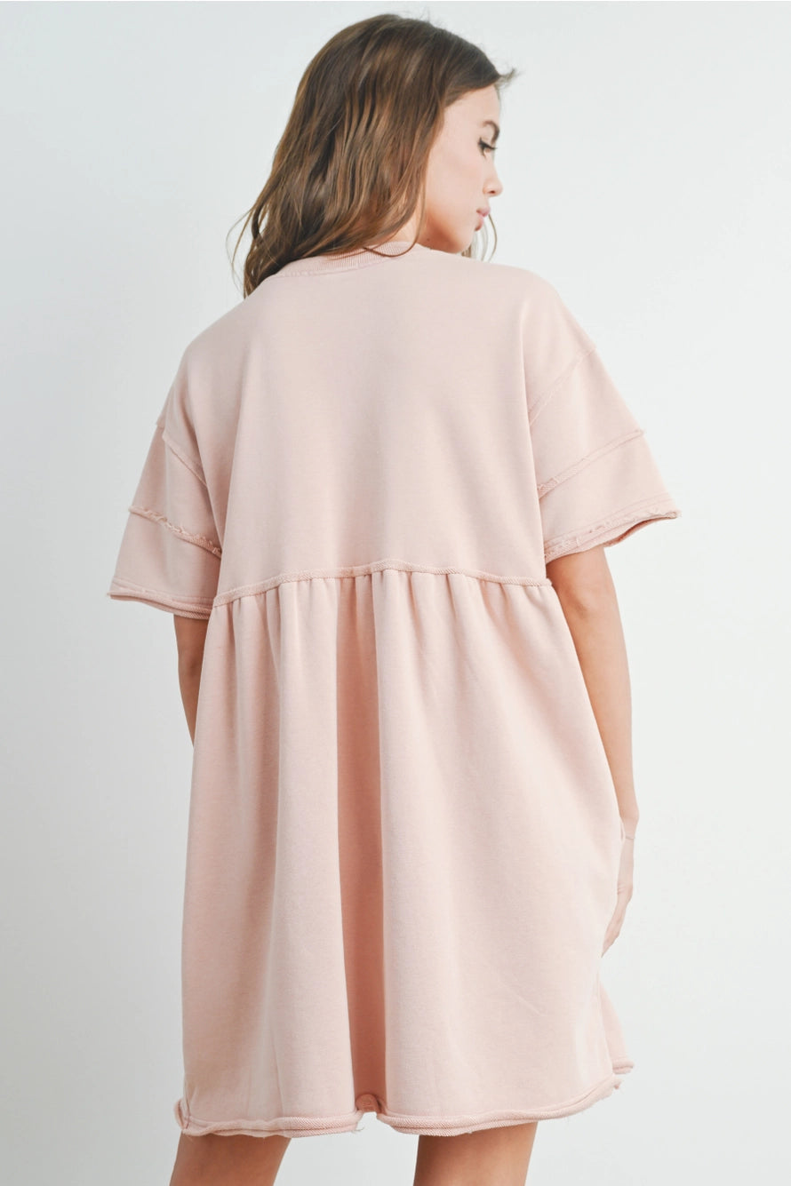 Lola French Terry Short Sleeve Dress