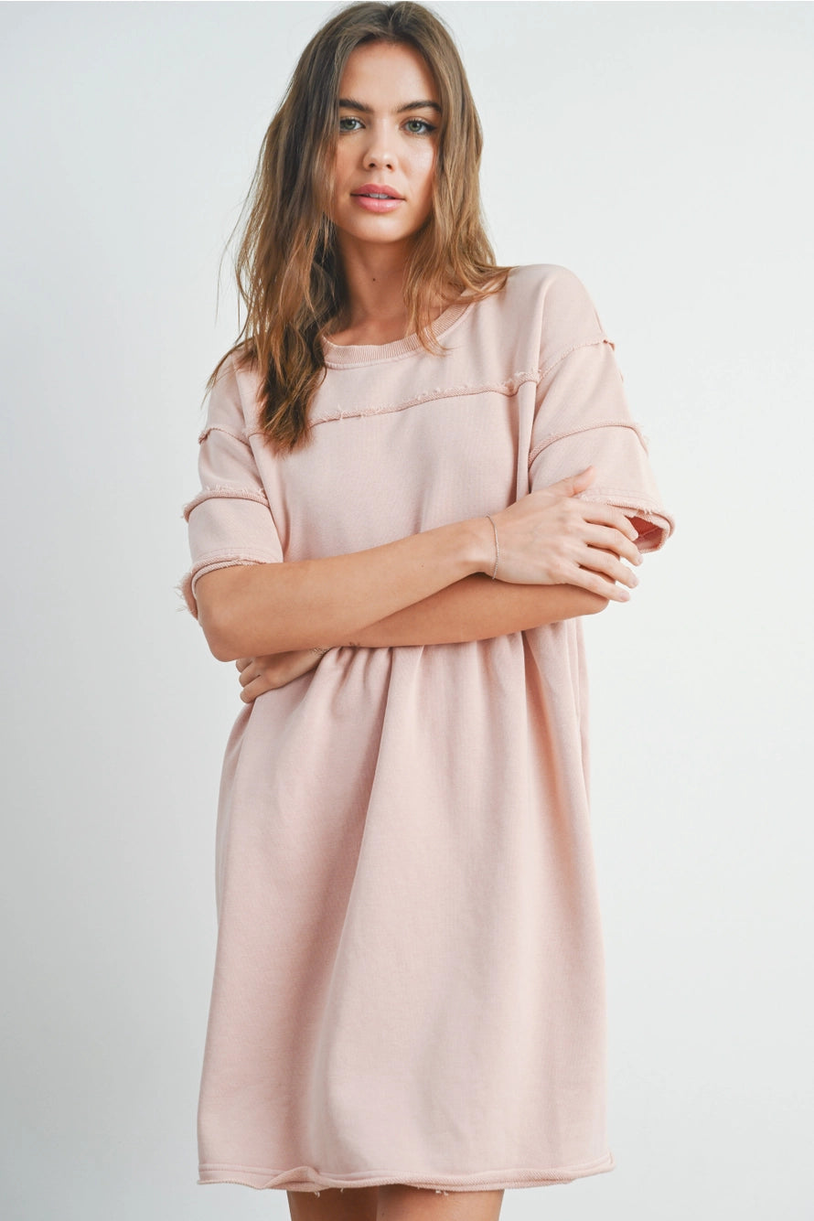 Lola French Terry Short Sleeve Dress