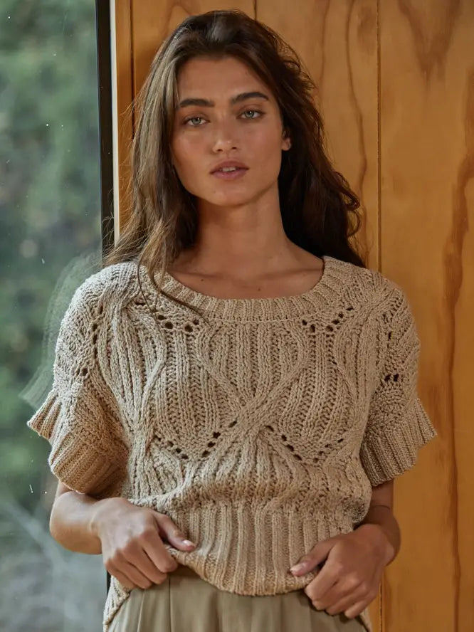 Nova Knit Crochet Sweater