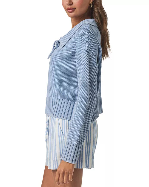 Splendid Roxie Lace Up Sweater