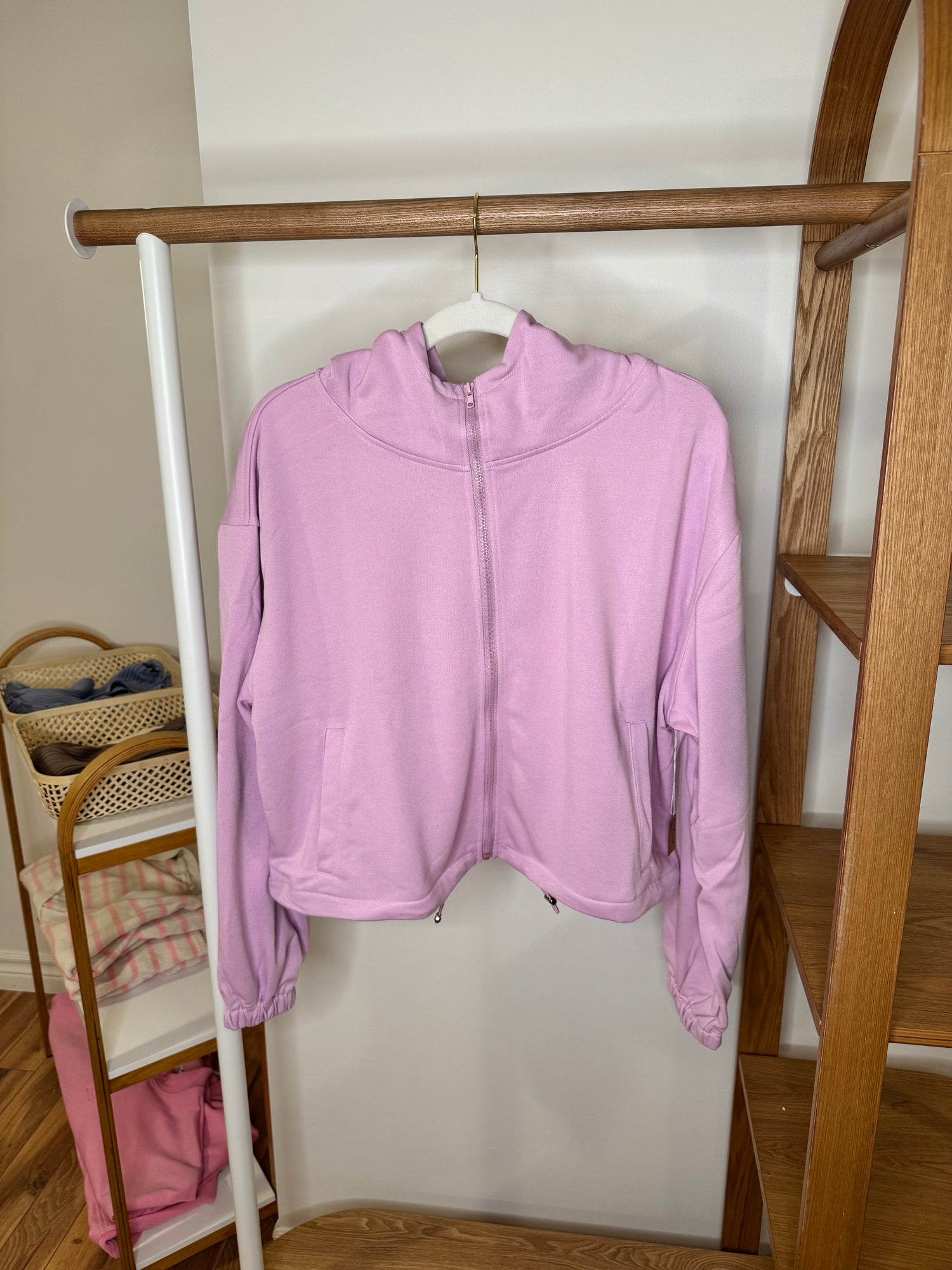 Ellie Full-Zip Drawstring Sweater