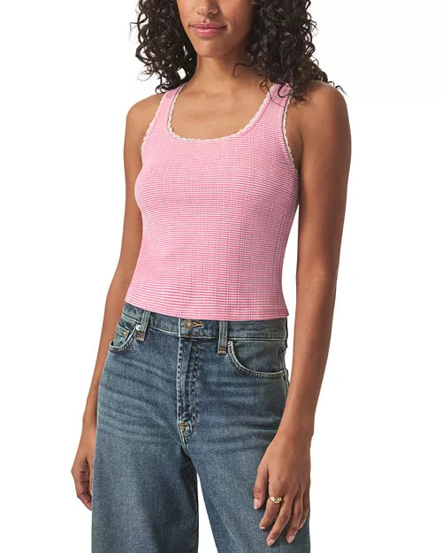 Splendid Pointelle Rib Tank