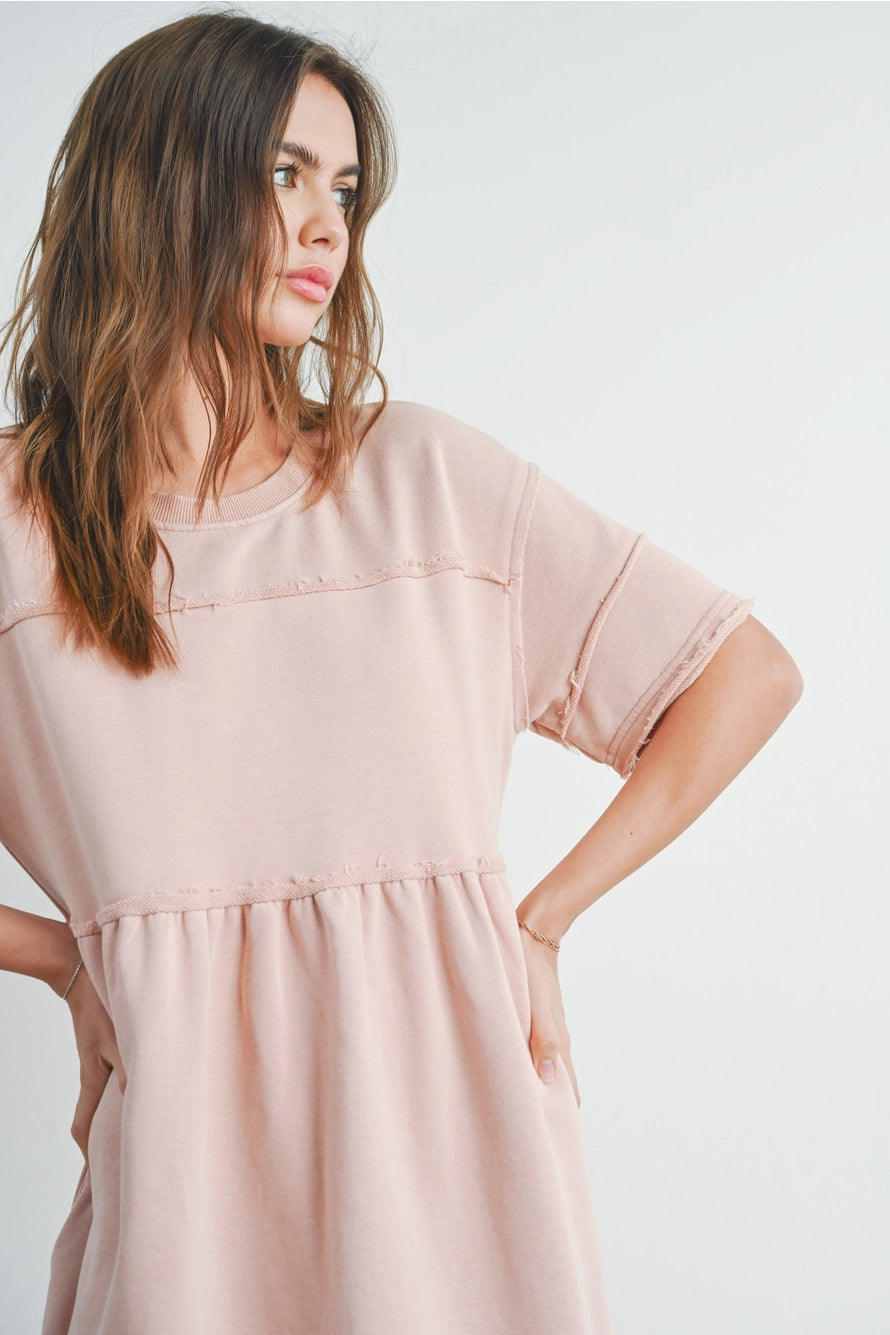 Lola French Terry Short Sleeve Dress