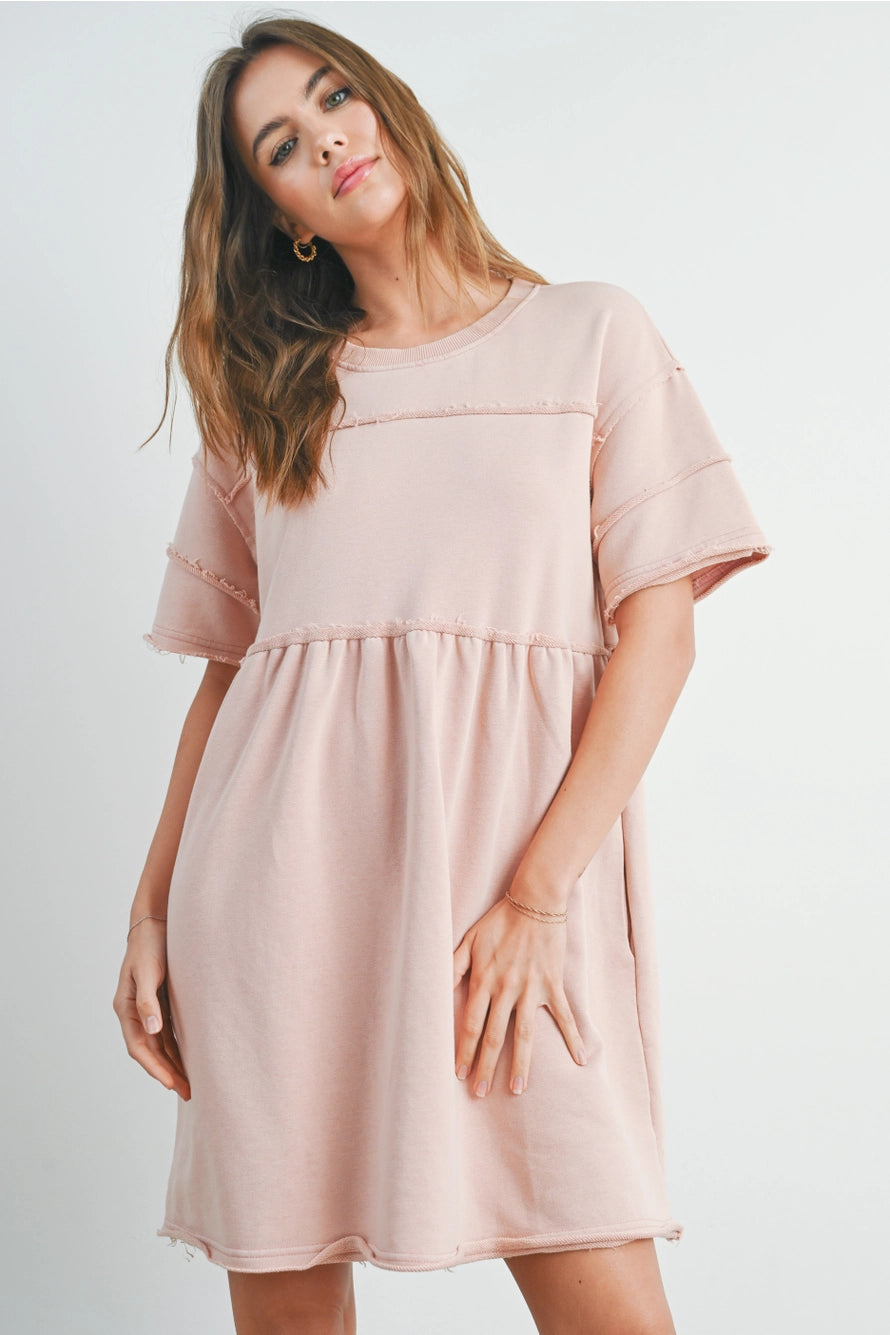 Lola French Terry Short Sleeve Dress