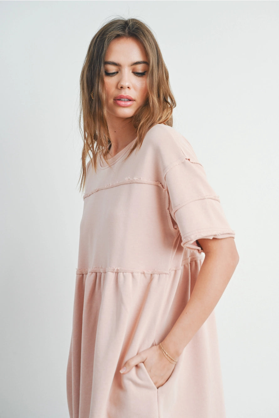 Lola French Terry Short Sleeve Dress