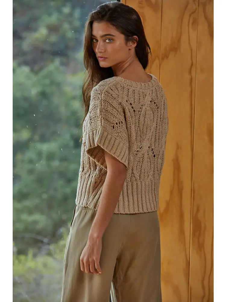 Nova Knit Crochet Sweater